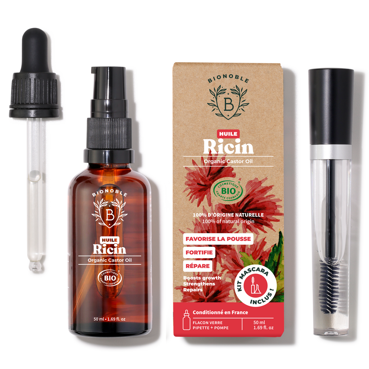 Huile De Ricin Oïléna 5L – Pressée à Froid – Cheveux, Cils Et Sourcils