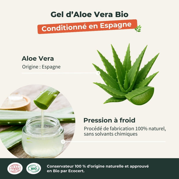 Gel Aloe Vera Bio + Huile Essentielle de Lavandin
