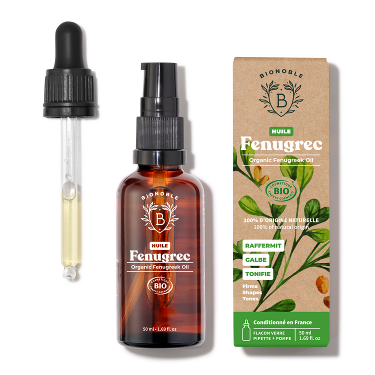 Huile De Fenugrec Bio - Flacon 300 Ml Pour Massage Poitrine Et Fesses - Neuf